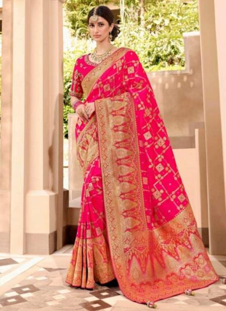Pink Colour Rutba Vol 2 Krishna Gokul New Latest Designer Festive Wear Silk Saree Collection 13406